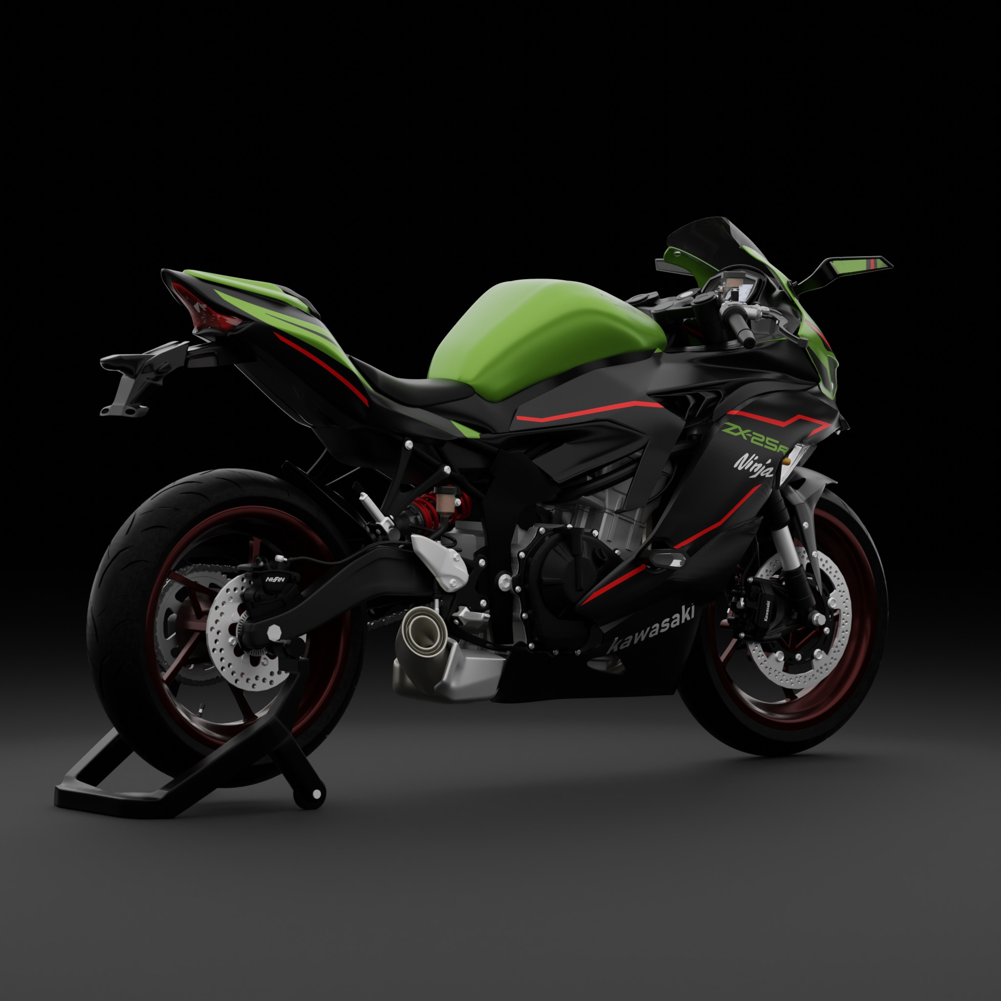 Kawasaki Ninja ZX-25R First Generation 3D model_6