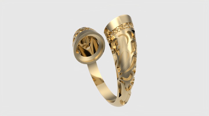 Fashion Enamel Pattern Ring JDBCo 3D print model_32