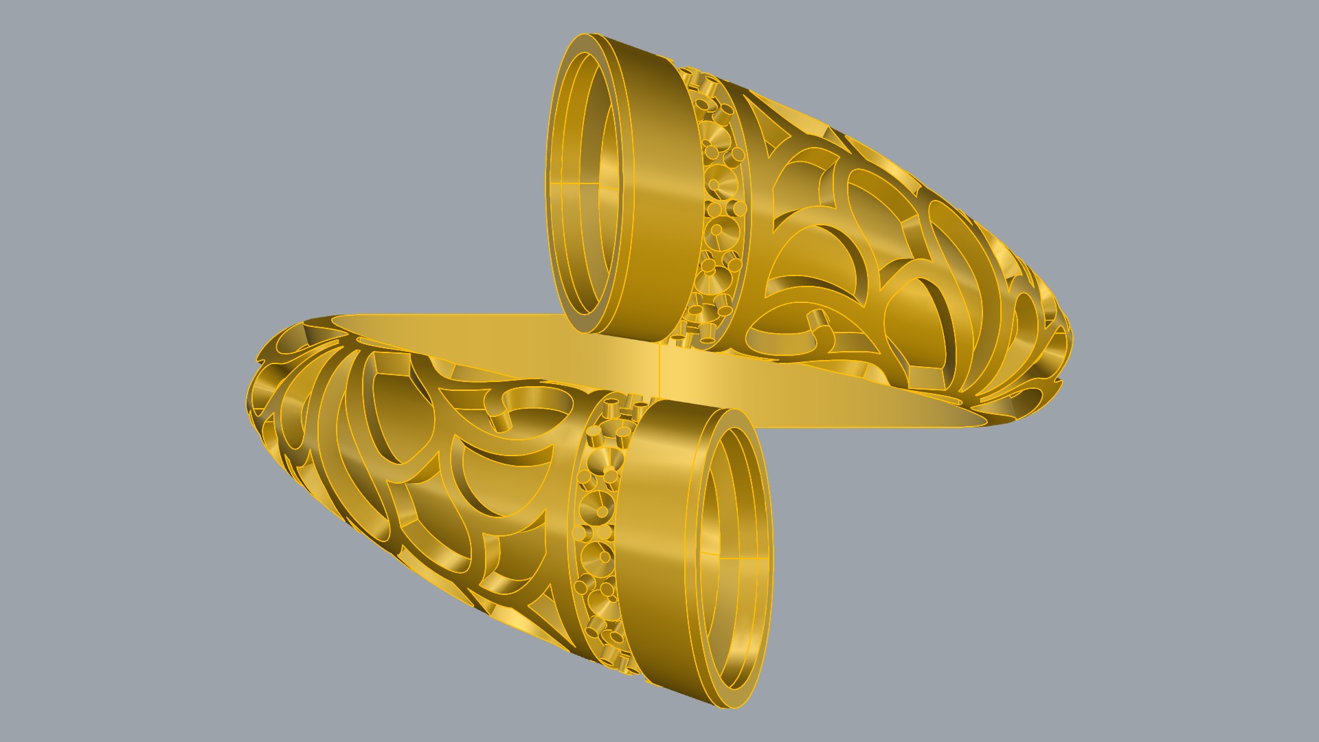 Fashion Enamel Pattern Ring JDBCo 3D print model_12