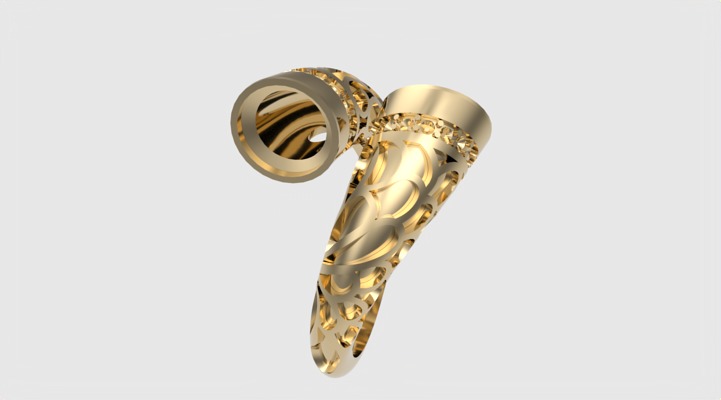 Fashion Enamel Pattern Ring JDBCo 3D print model_23