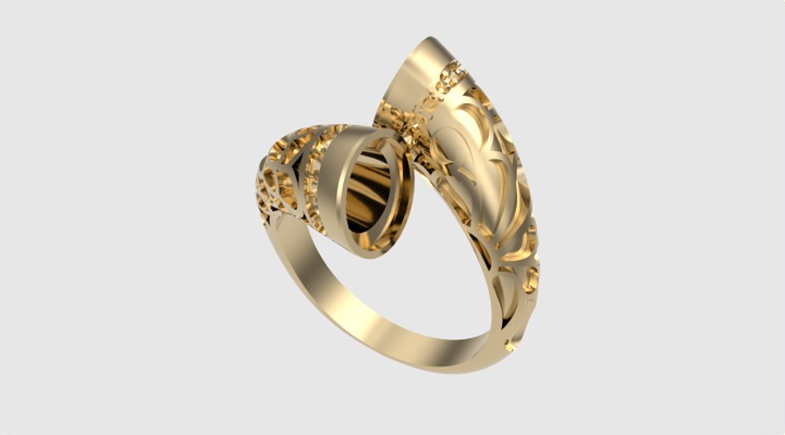 Fashion Enamel Pattern Ring JDBCo 3D print model_26