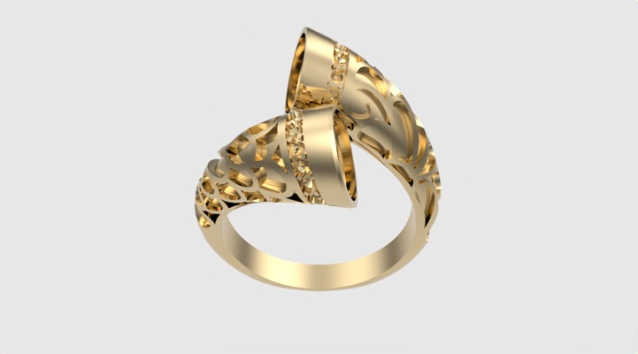 Fashion Enamel Pattern Ring JDBCo 3D print model_20