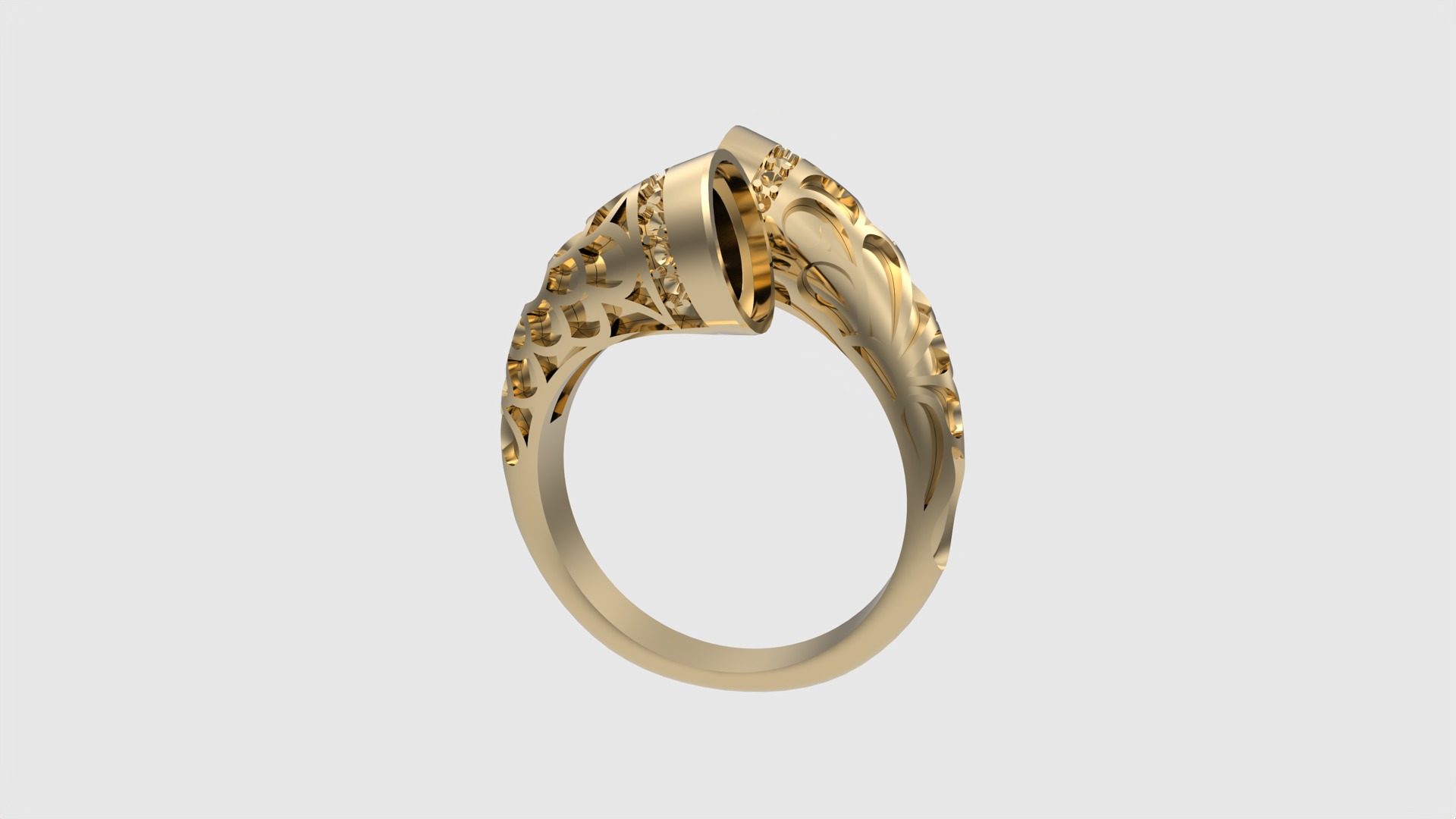 Fashion Enamel Pattern Ring JDBCo 3D print model_14