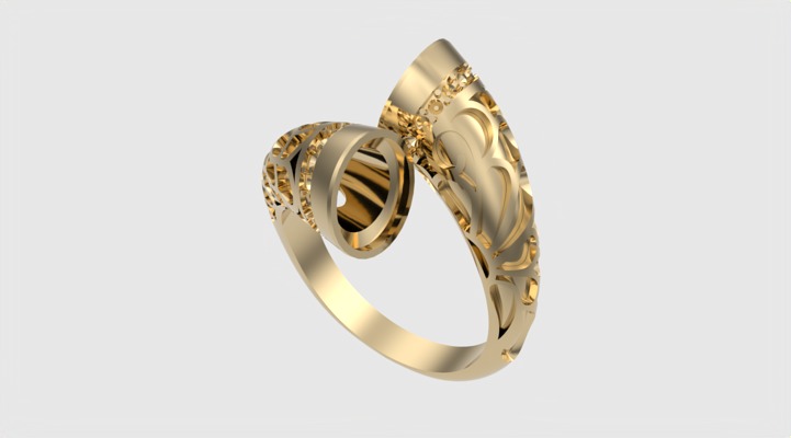 Fashion Enamel Pattern Ring JDBCo 3D print model_33