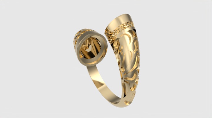 Fashion Enamel Pattern Ring JDBCo 3D print model_25