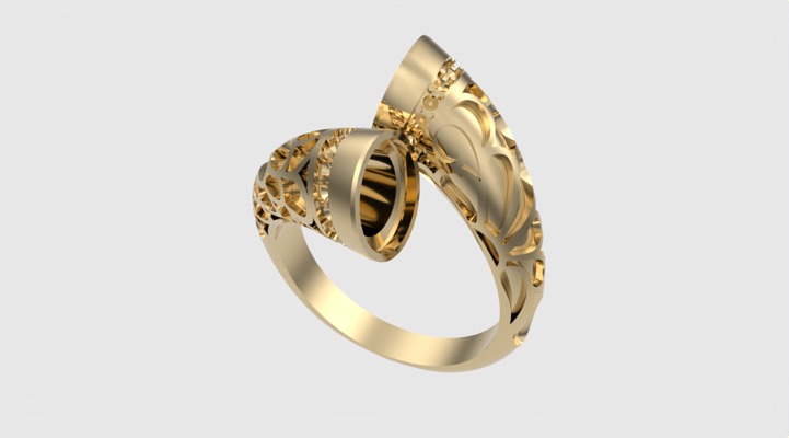 Fashion Enamel Pattern Ring JDBCo 3D print model_19