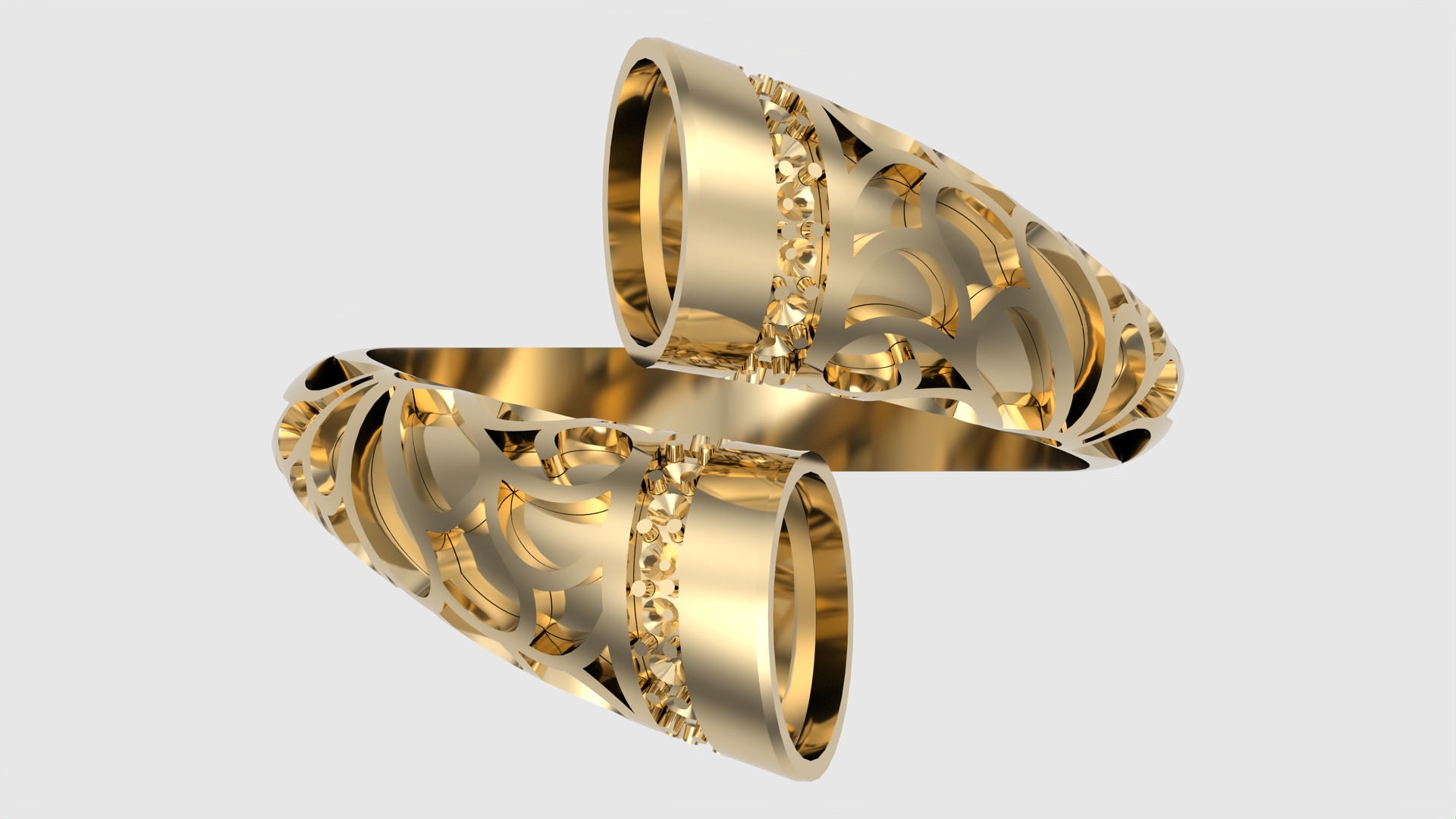 Fashion Enamel Pattern Ring JDBCo 3D print model_5