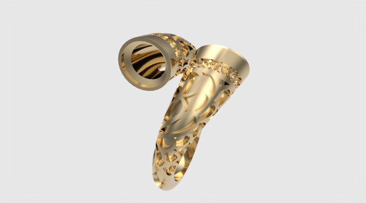 Fashion Enamel Pattern Ring JDBCo 3D print model_30