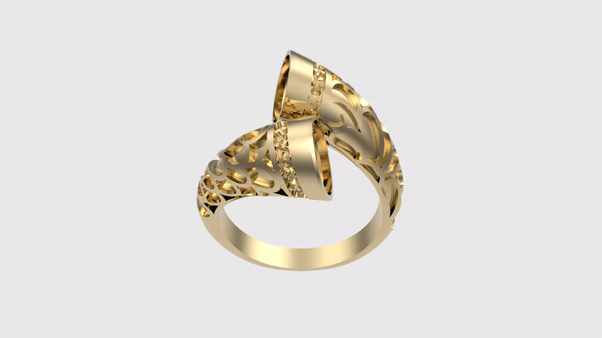 Fashion Enamel Pattern Ring JDBCo 3D print model_0