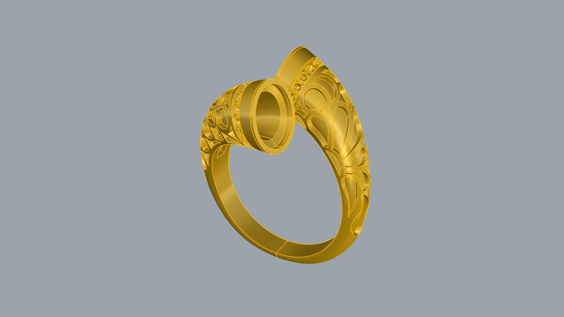 Fashion Enamel Pattern Ring JDBCo 3D print model_6