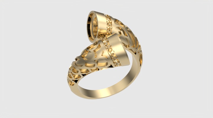 Fashion Enamel Pattern Ring JDBCo 3D print model_28