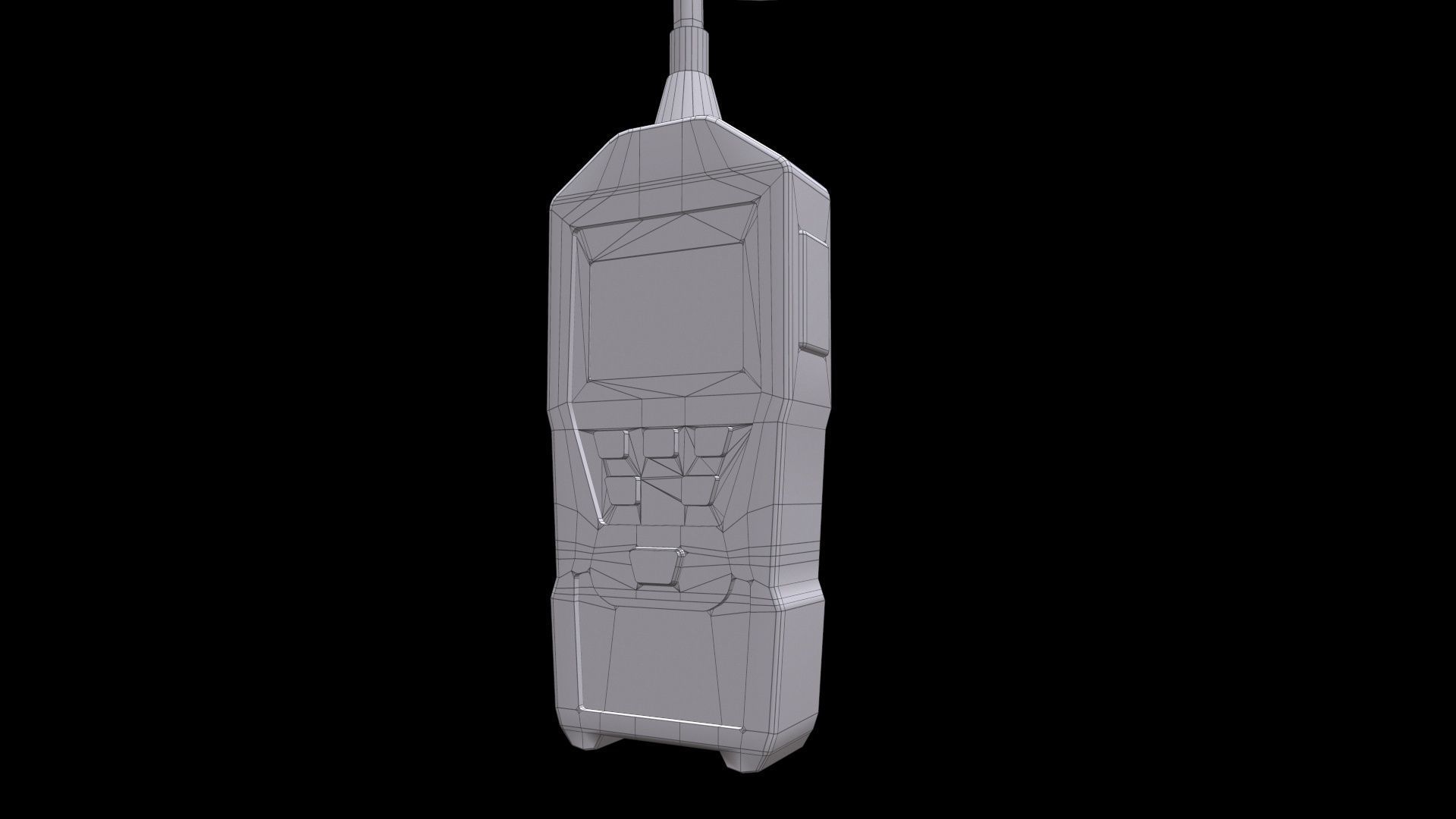 Gas Detector  Low Poly Low-poly 3D model_13
