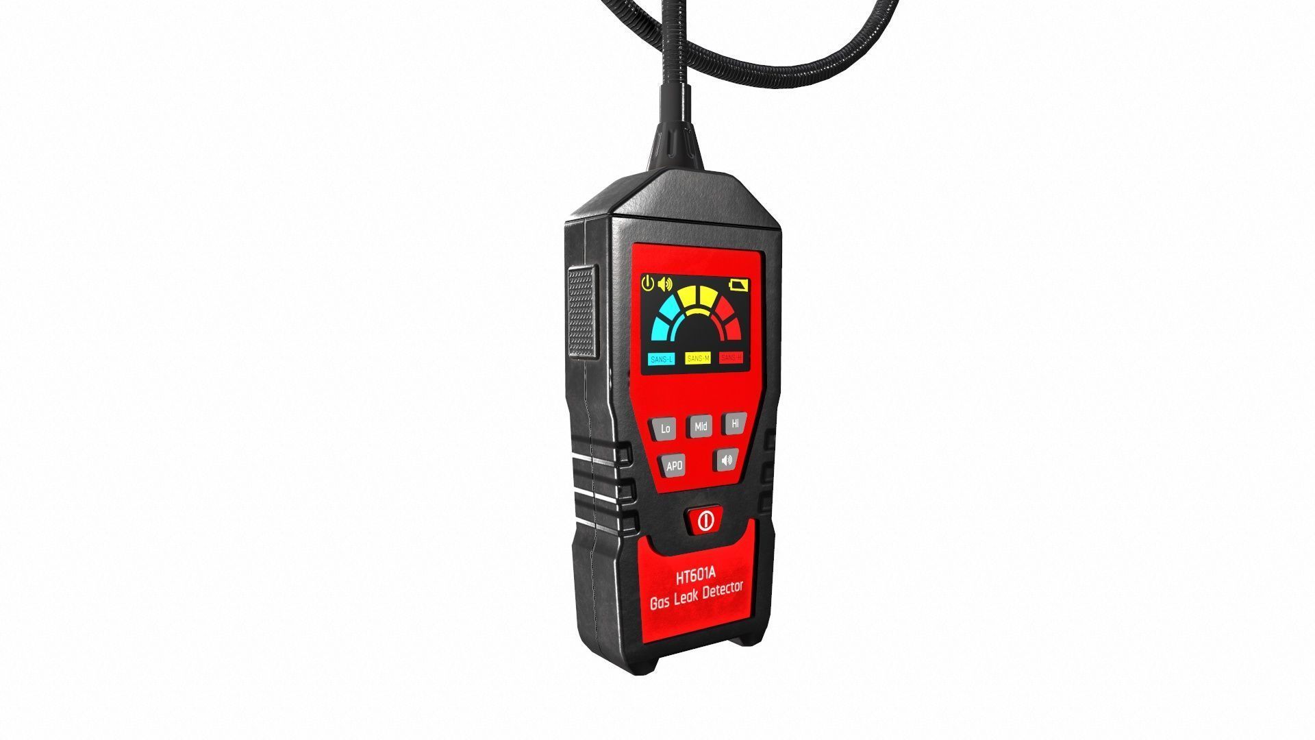 Gas Detector  Low Poly Low-poly 3D model_8