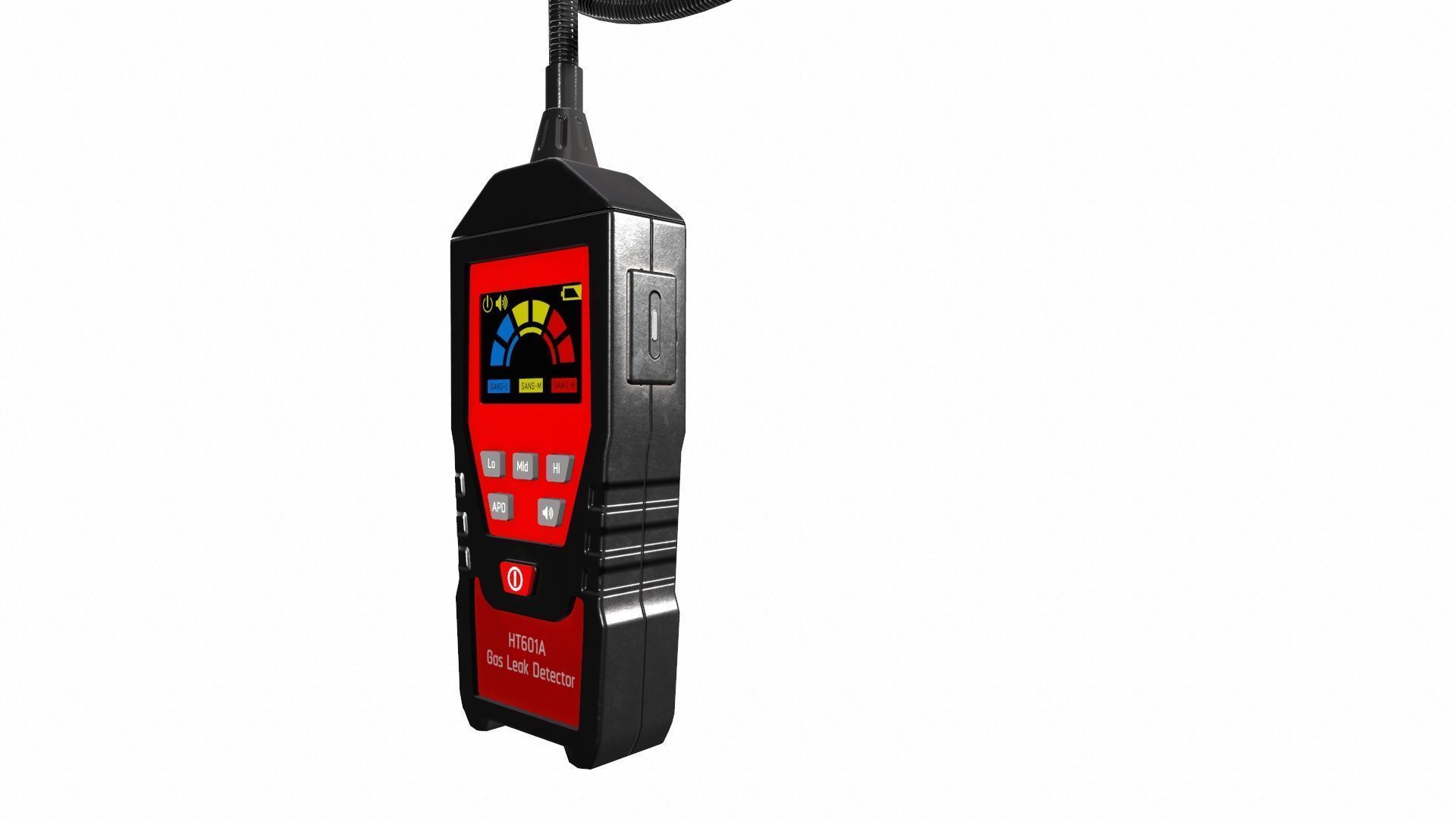 Gas Detector  Low Poly Low-poly 3D model_9