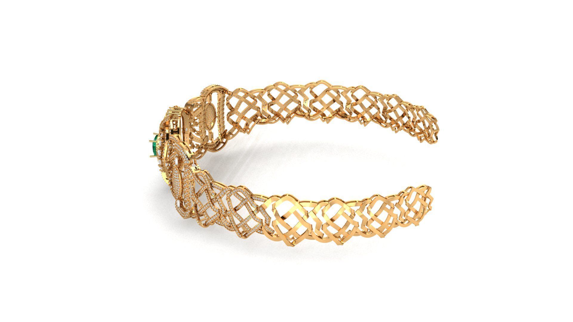 neclace chokar  3D print model_3