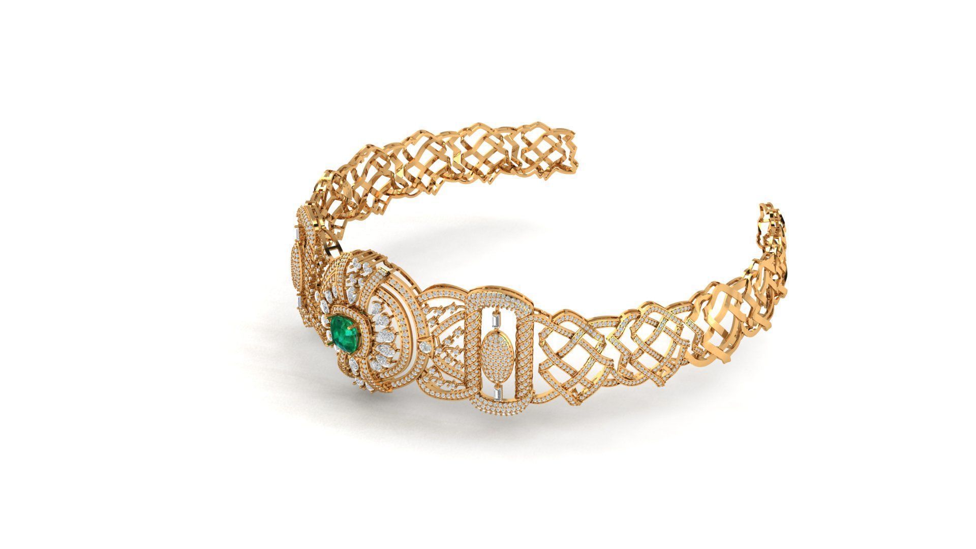 neclace chokar  3D print model_1