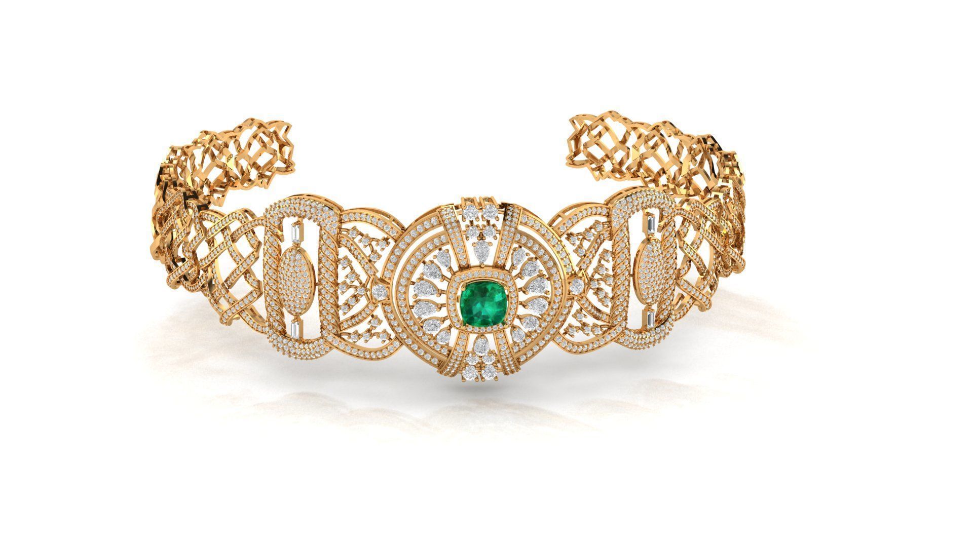 neclace chokar  3D print model_4