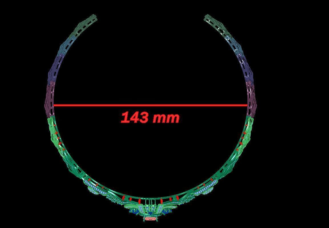 neclace chokar  3D print model_8