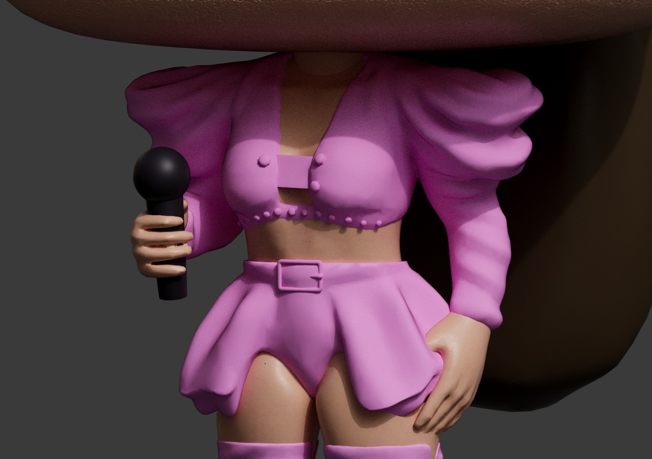 Ariana Grande - Custom Funko Pop 3D print model_4