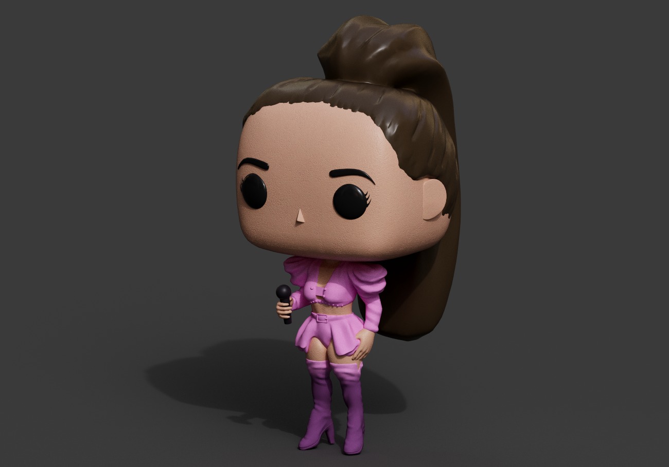 Ariana Grande - Custom Funko Pop 3D print model_3
