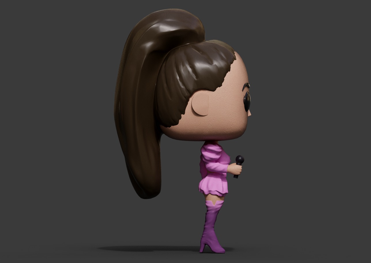 Ariana Grande - Custom Funko Pop 3D print model_1