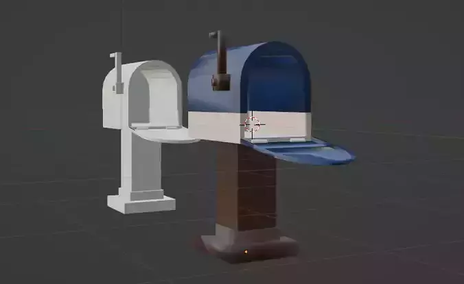 blender 3d mailbox model