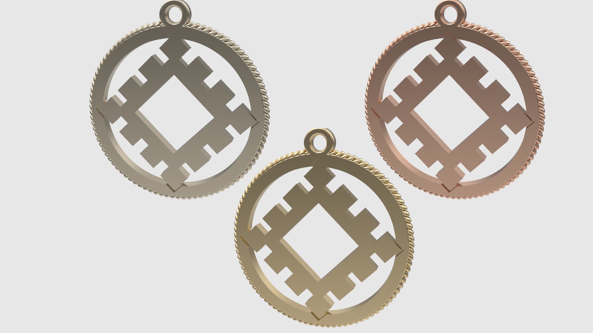 Ancient Slavic Symbol Pendant JDBCo 3D print model_2