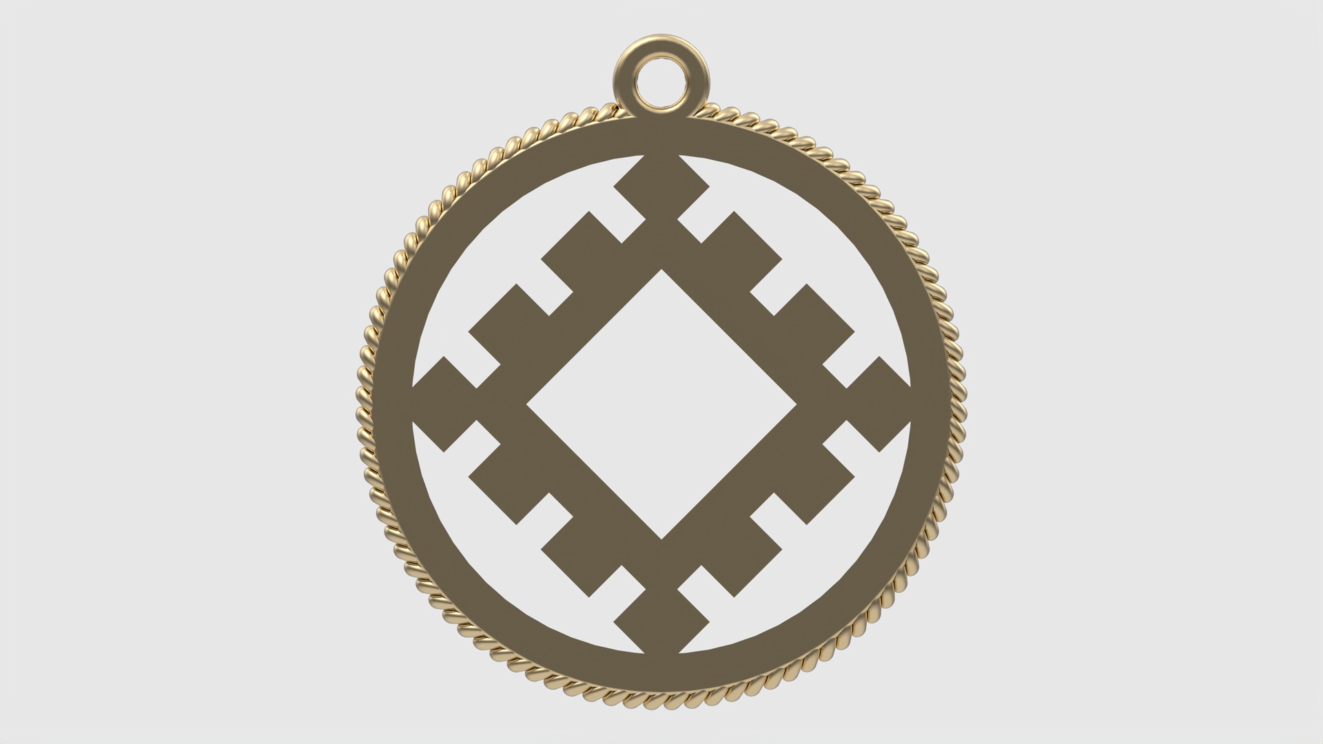 Ancient Slavic Symbol Pendant JDBCo 3D print model_3