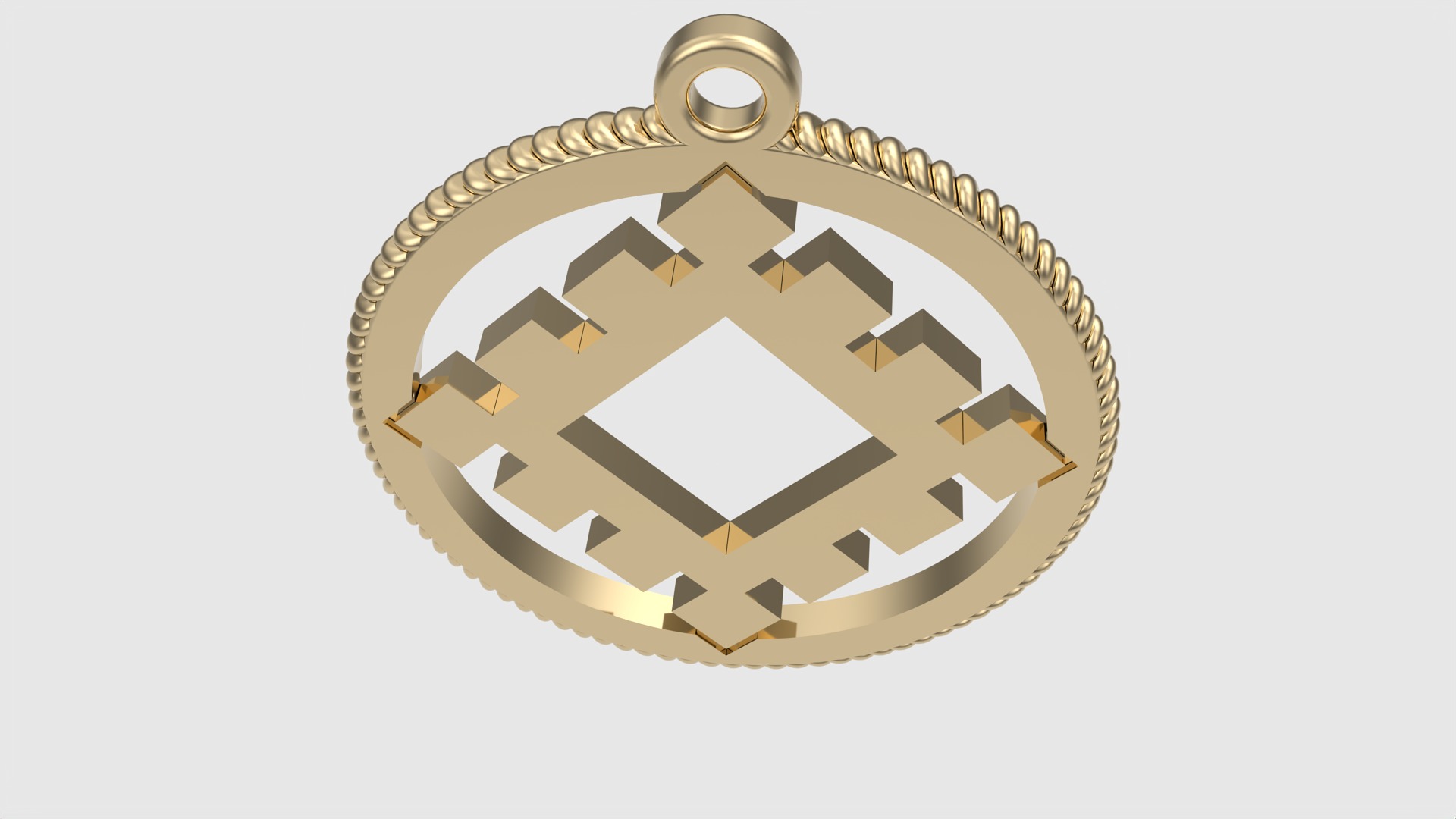 Ancient Slavic Symbol Pendant JDBCo 3D print model_26