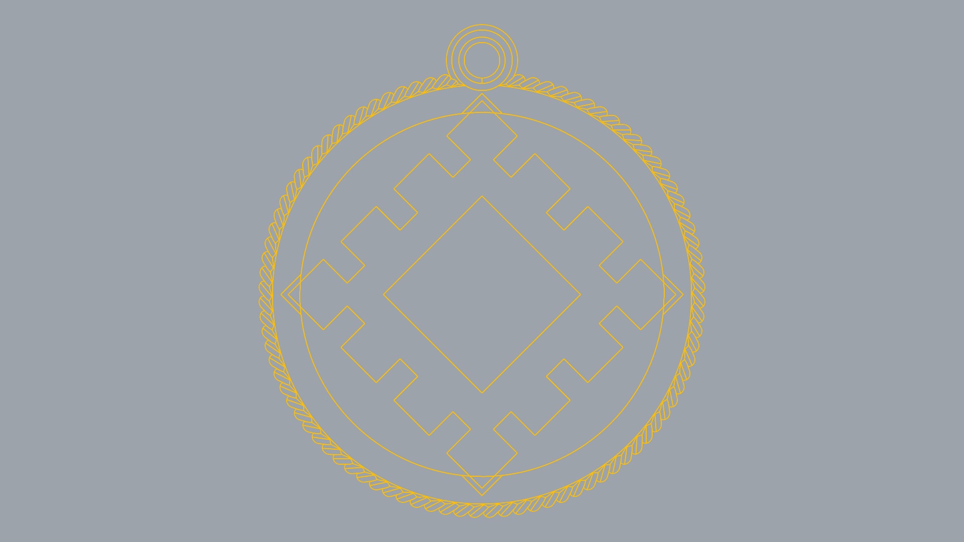 Ancient Slavic Symbol Pendant JDBCo 3D print model_9