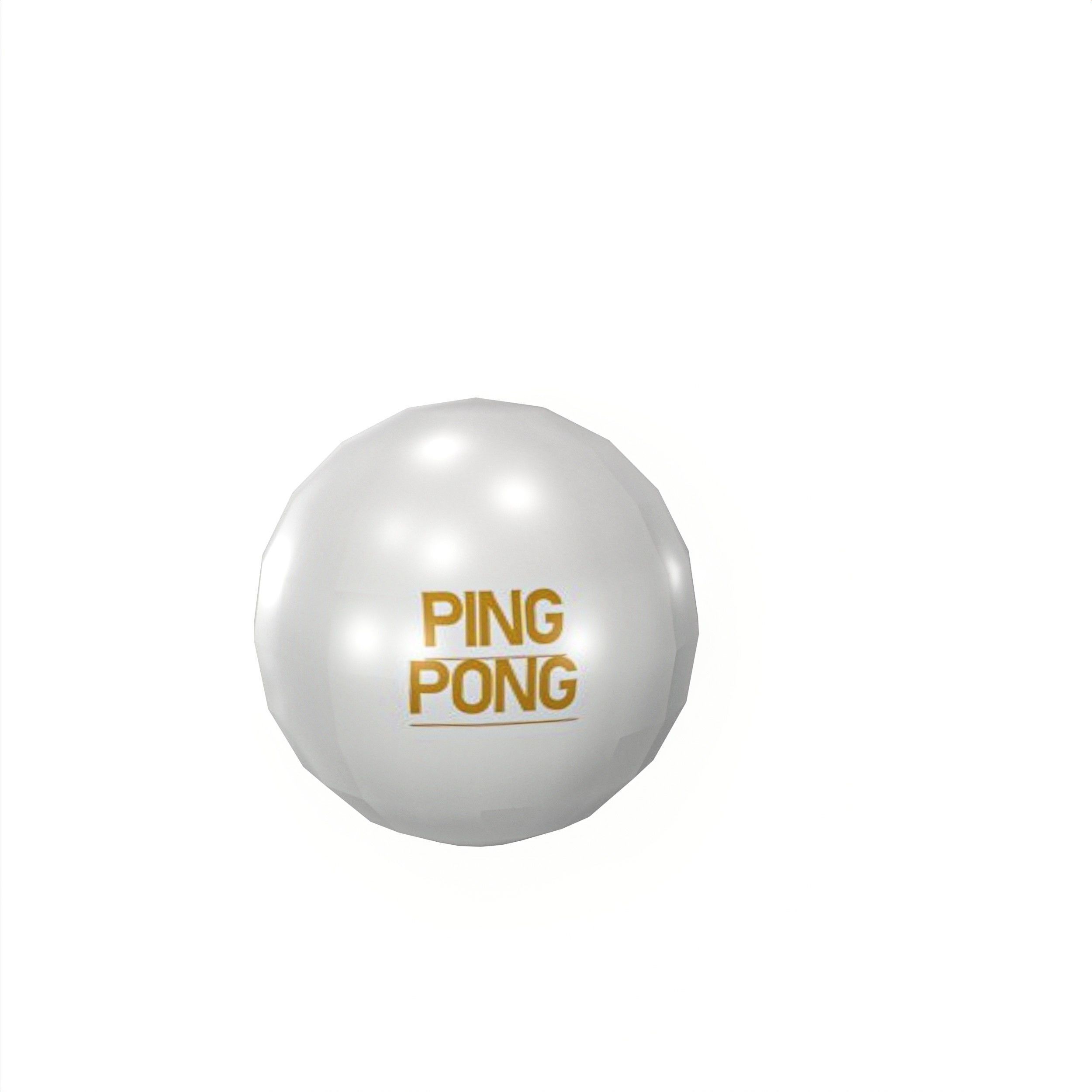 Table Tennis And Badminton Racket Pack Low-poly 3D model_20