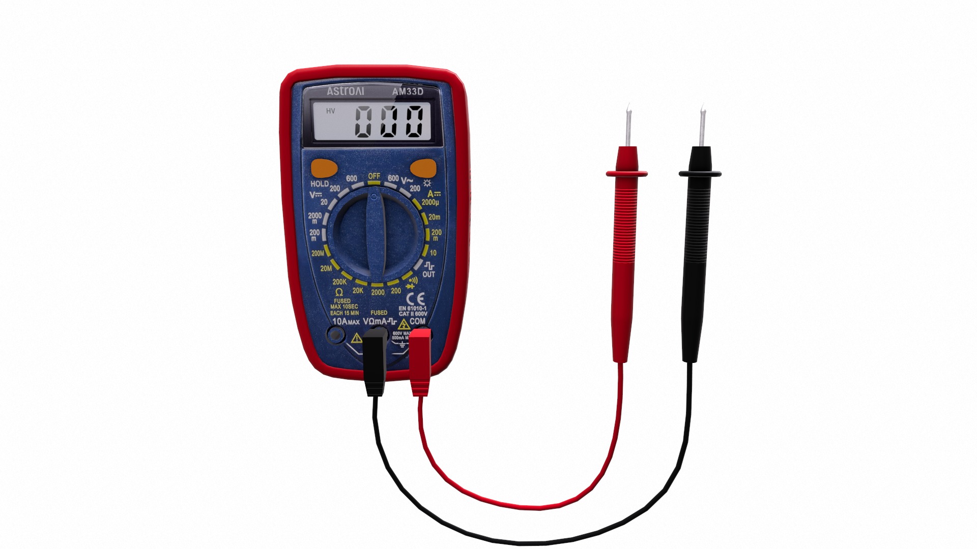 Digital Multimeter Low-Poly Low-poly 3D model_2