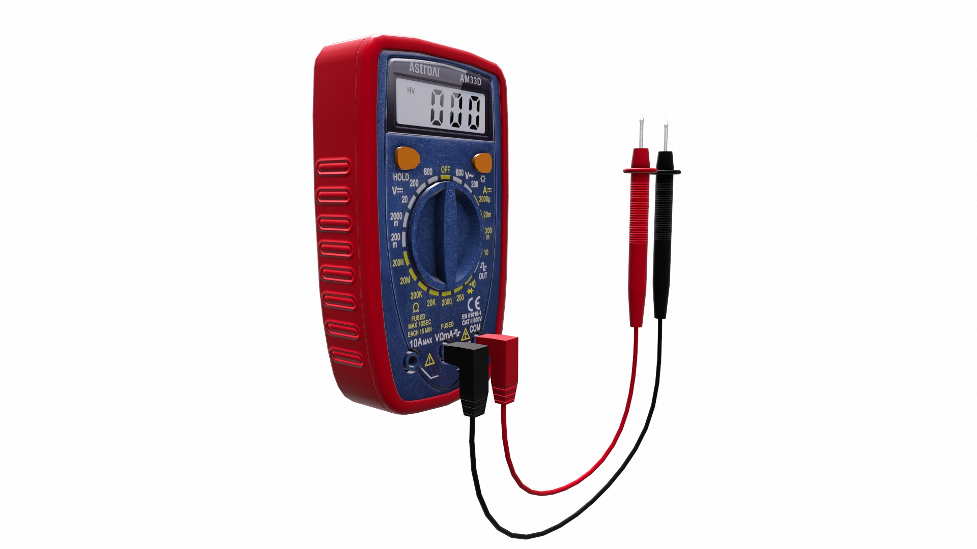Digital Multimeter Low-Poly Low-poly 3D model_3