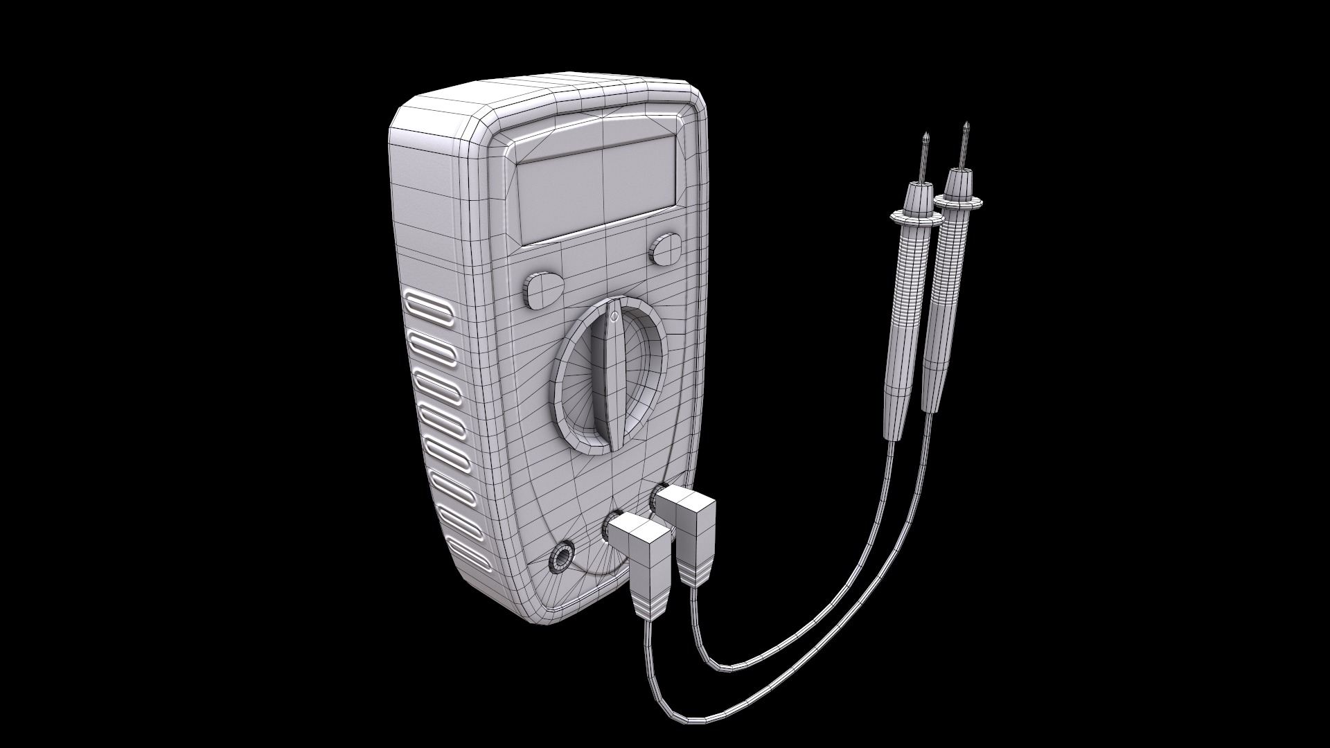 Digital Multimeter Low-Poly Low-poly 3D model_15