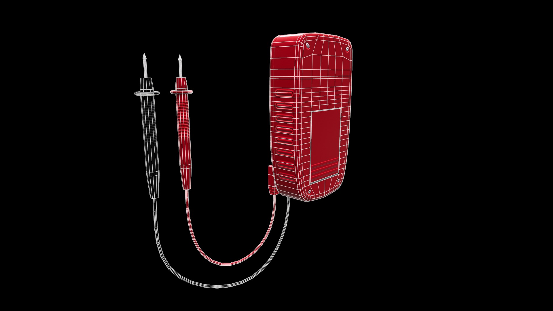 Digital Multimeter Low-Poly Low-poly 3D model_11