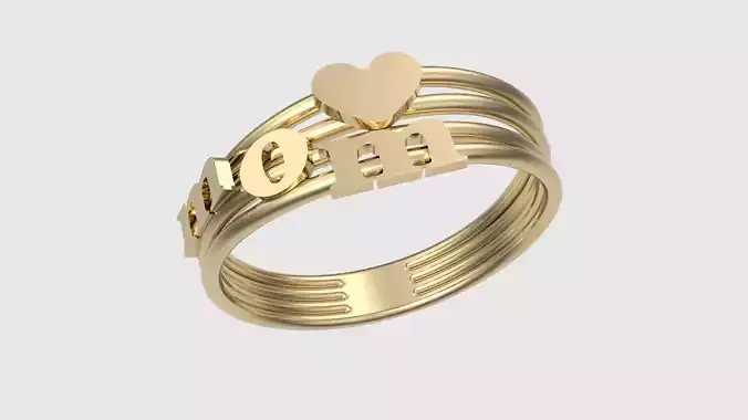 Mom Love Heart Ring JDBCo