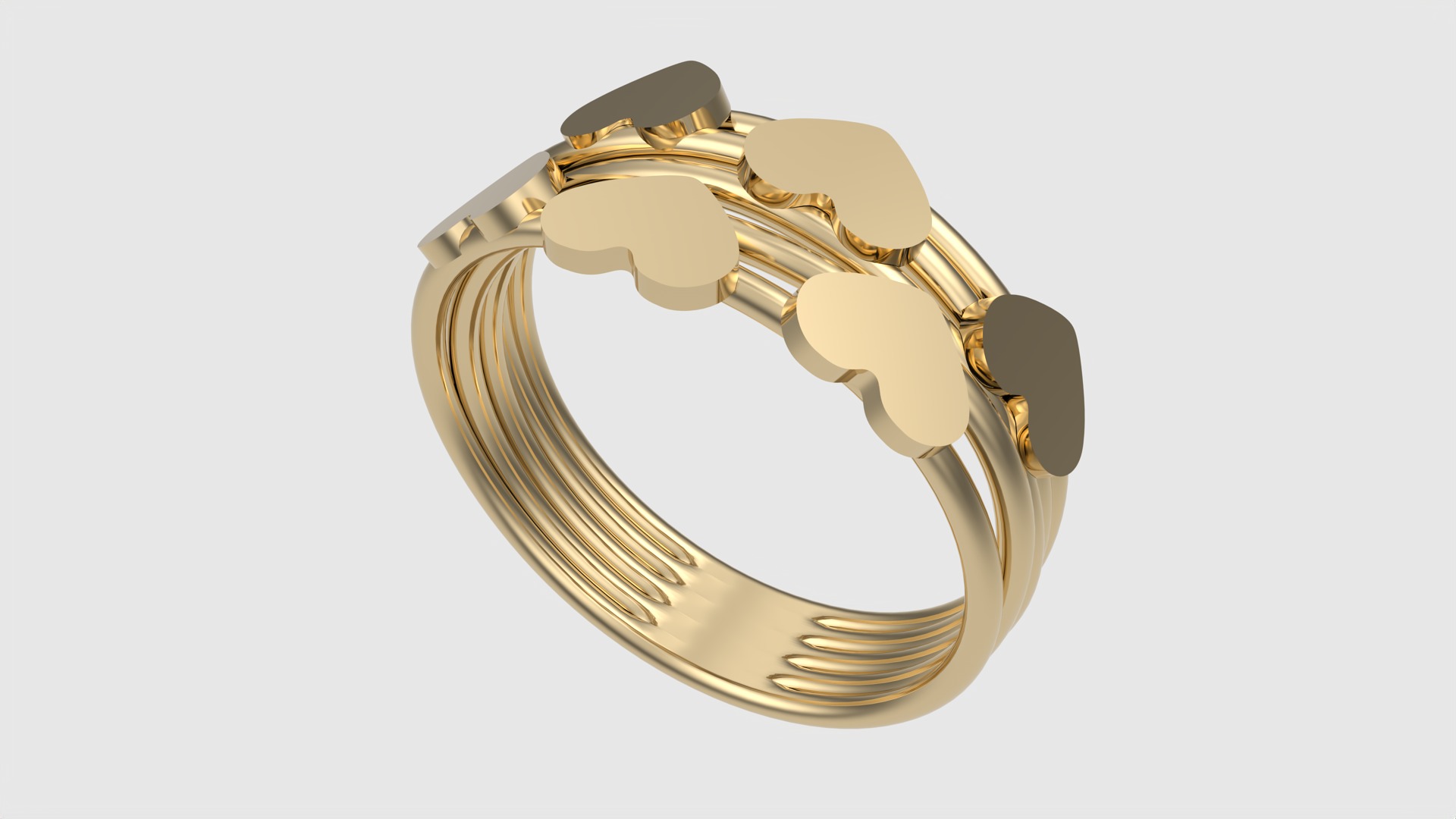 Tiny Simple Heart Ring JDBCo 3D print model_26