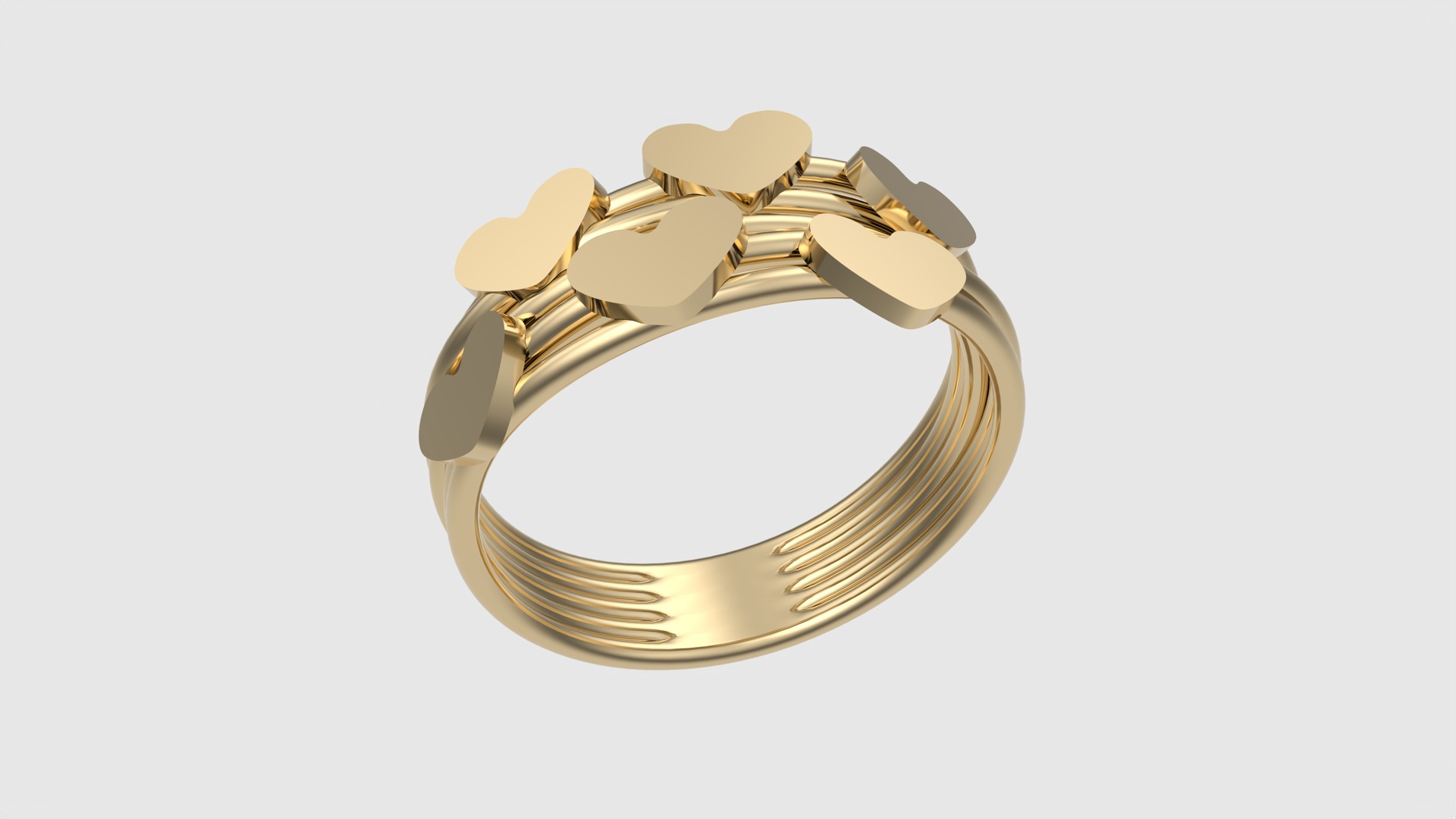Tiny Simple Heart Ring JDBCo 3D print model_16
