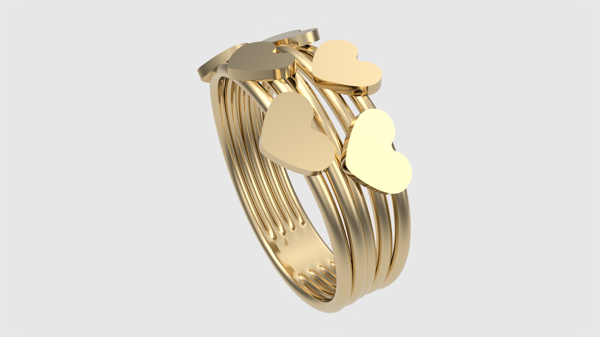 Tiny Simple Heart Ring JDBCo 3D print model_32