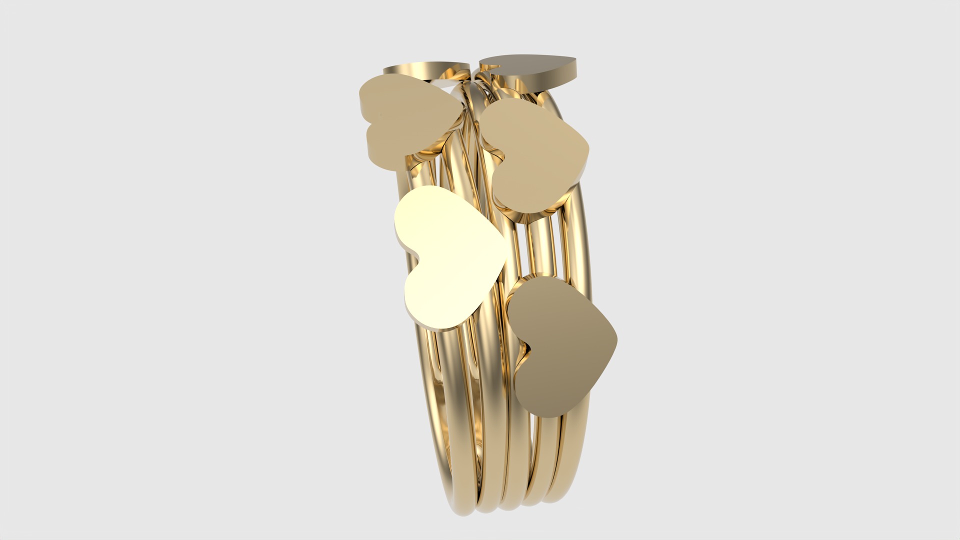 Tiny Simple Heart Ring JDBCo 3D print model_24