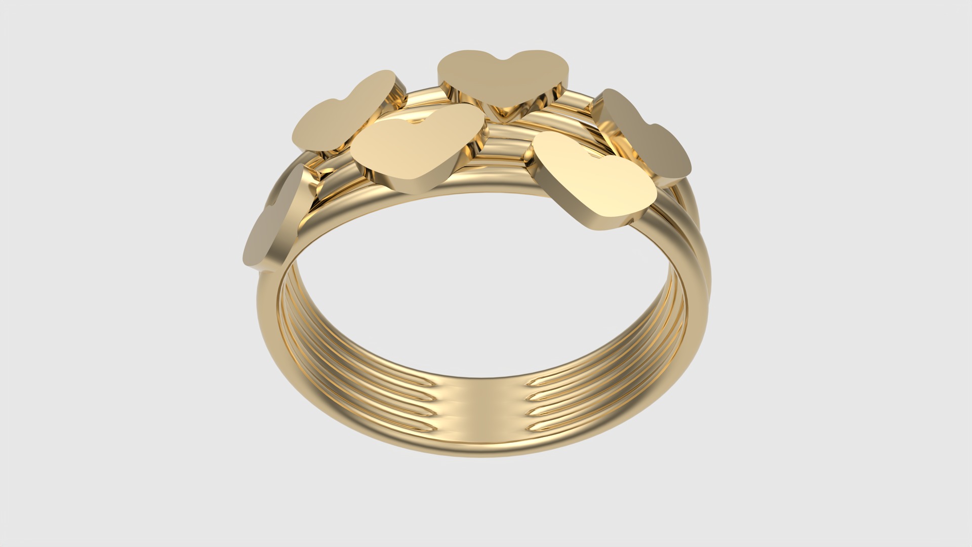 Tiny Simple Heart Ring JDBCo 3D print model_20