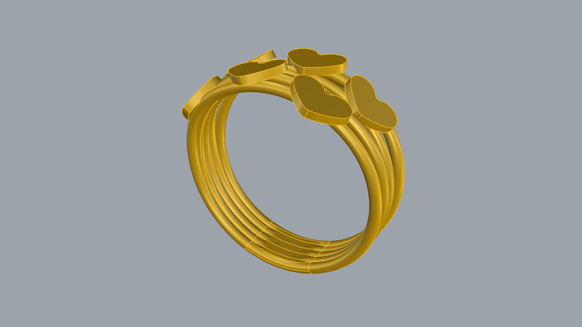 Tiny Simple Heart Ring JDBCo 3D print model_6