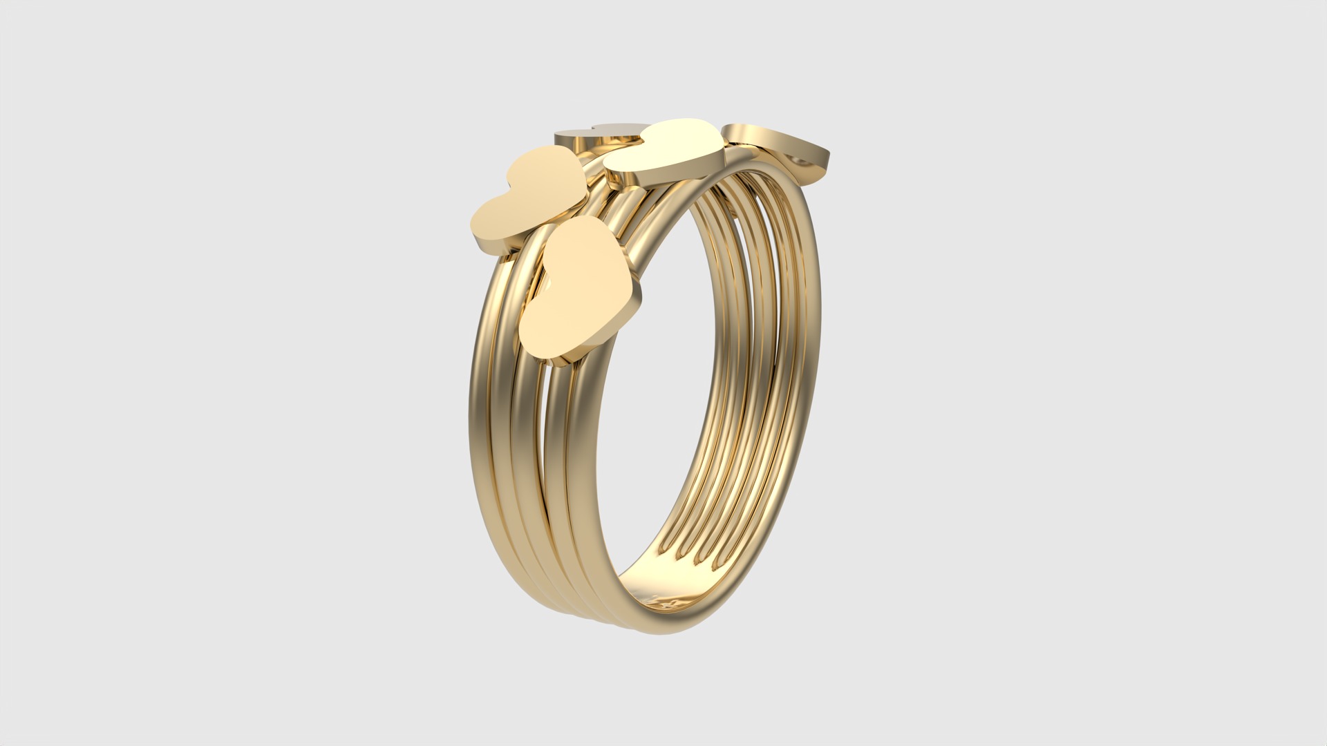 Tiny Simple Heart Ring JDBCo 3D print model_18