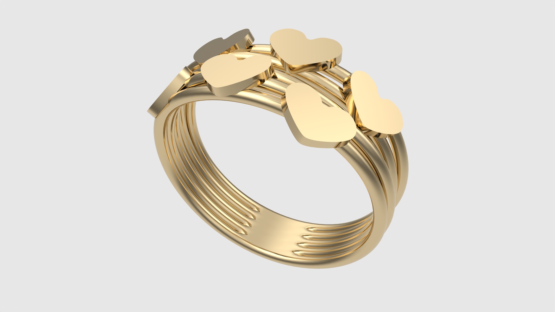 Tiny Simple Heart Ring JDBCo 3D print model_19