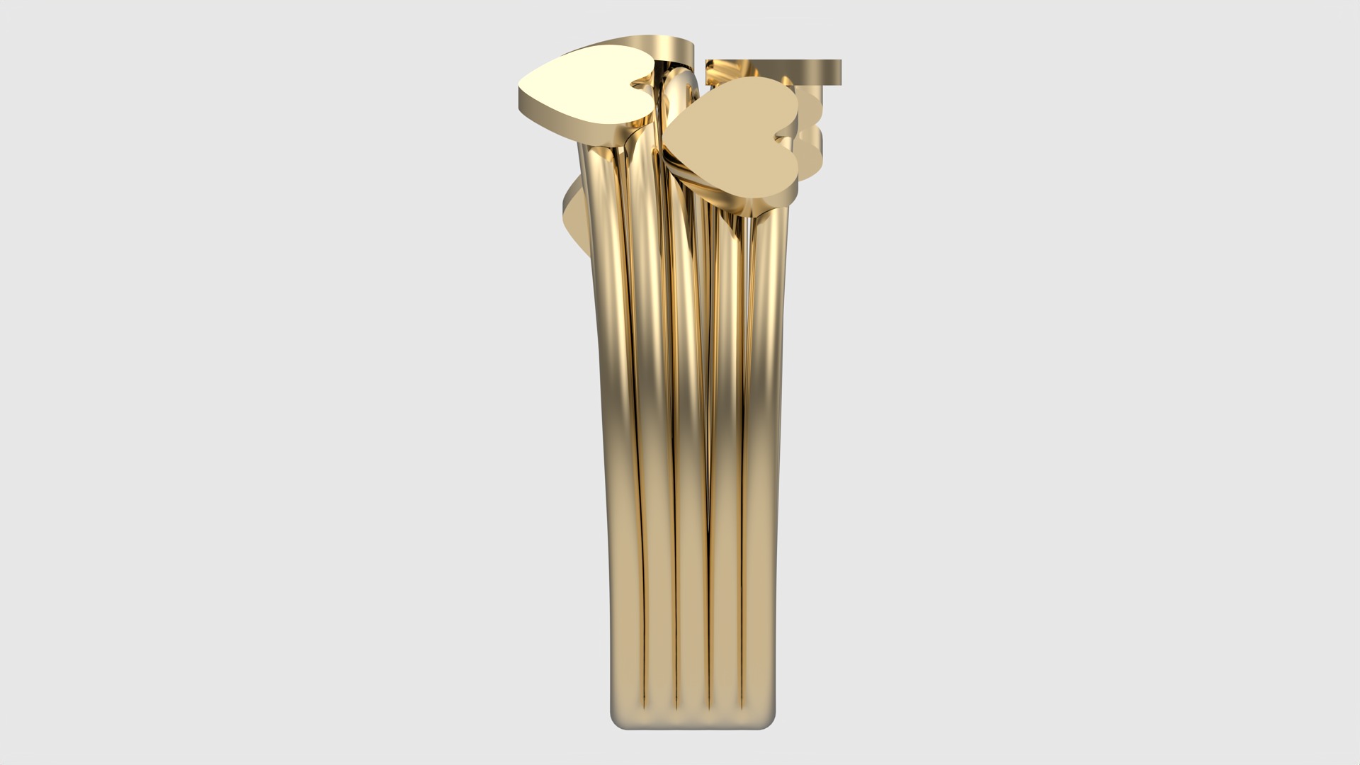 Tiny Simple Heart Ring JDBCo 3D print model_4