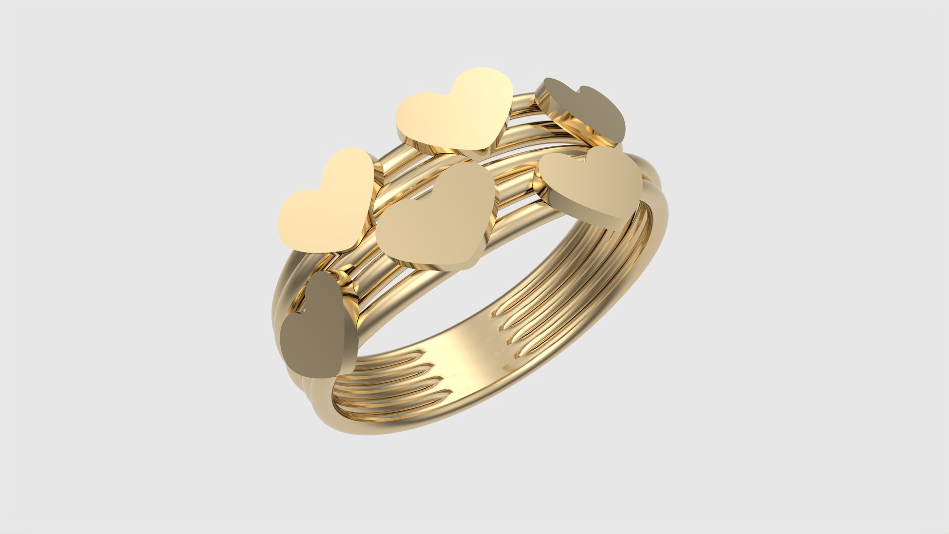 Tiny Simple Heart Ring JDBCo 3D print model_17