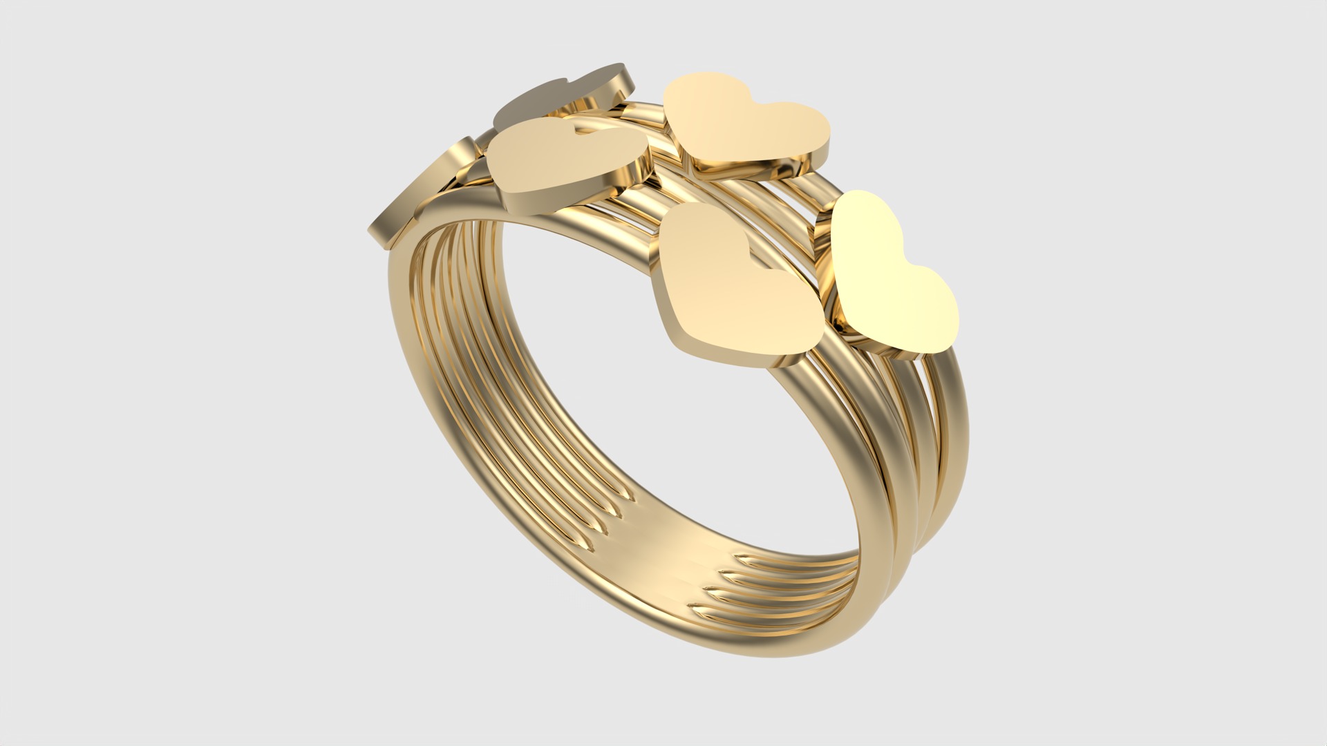 Tiny Simple Heart Ring JDBCo 3D print model_33