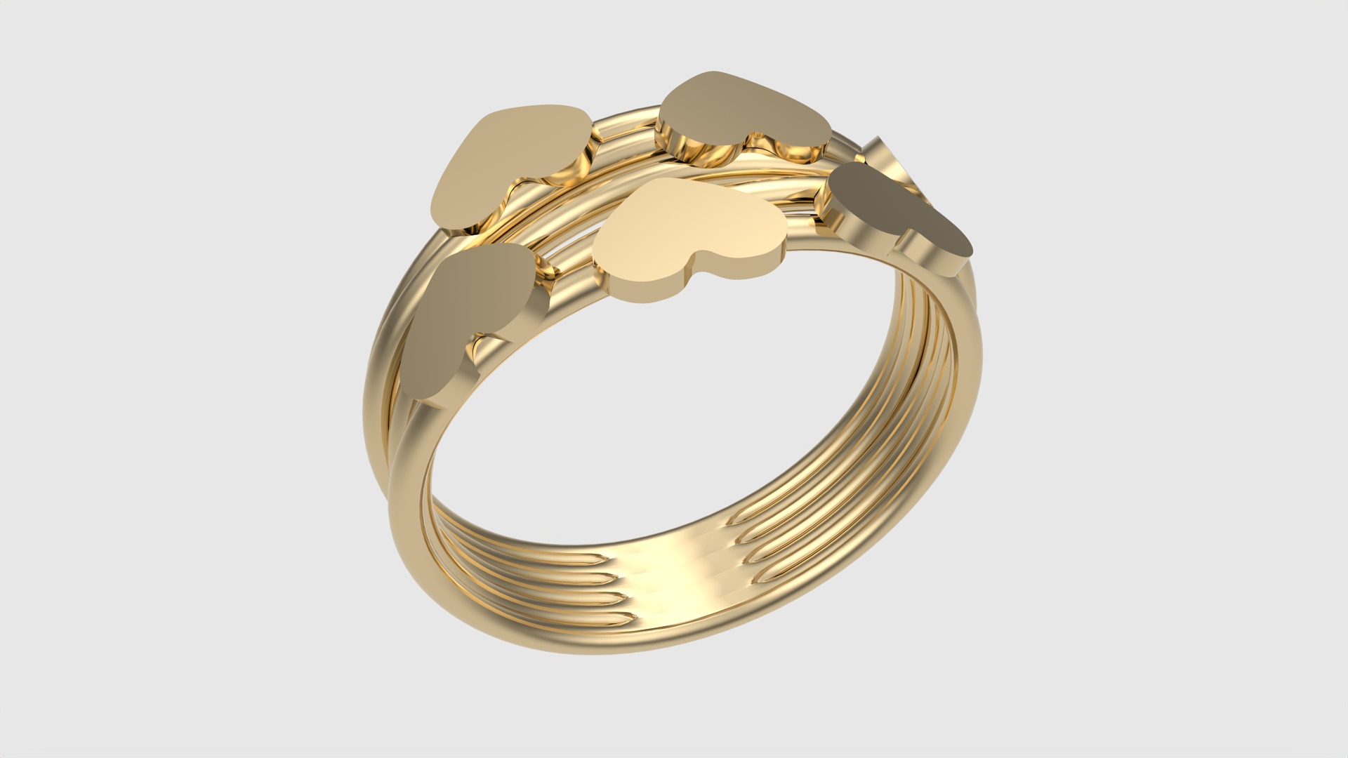 Tiny Simple Heart Ring JDBCo 3D print model_28