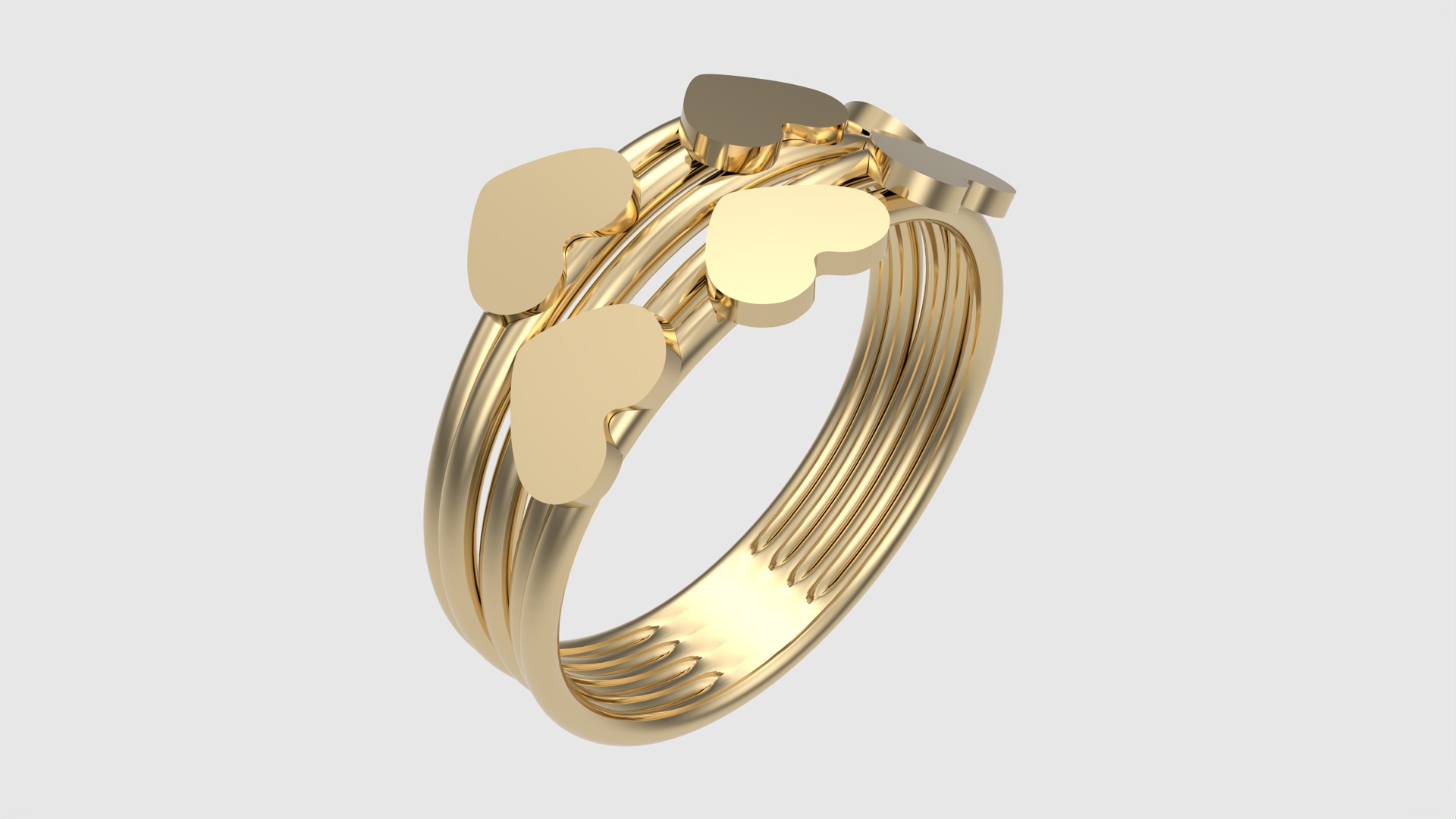 Tiny Simple Heart Ring JDBCo 3D print model_29
