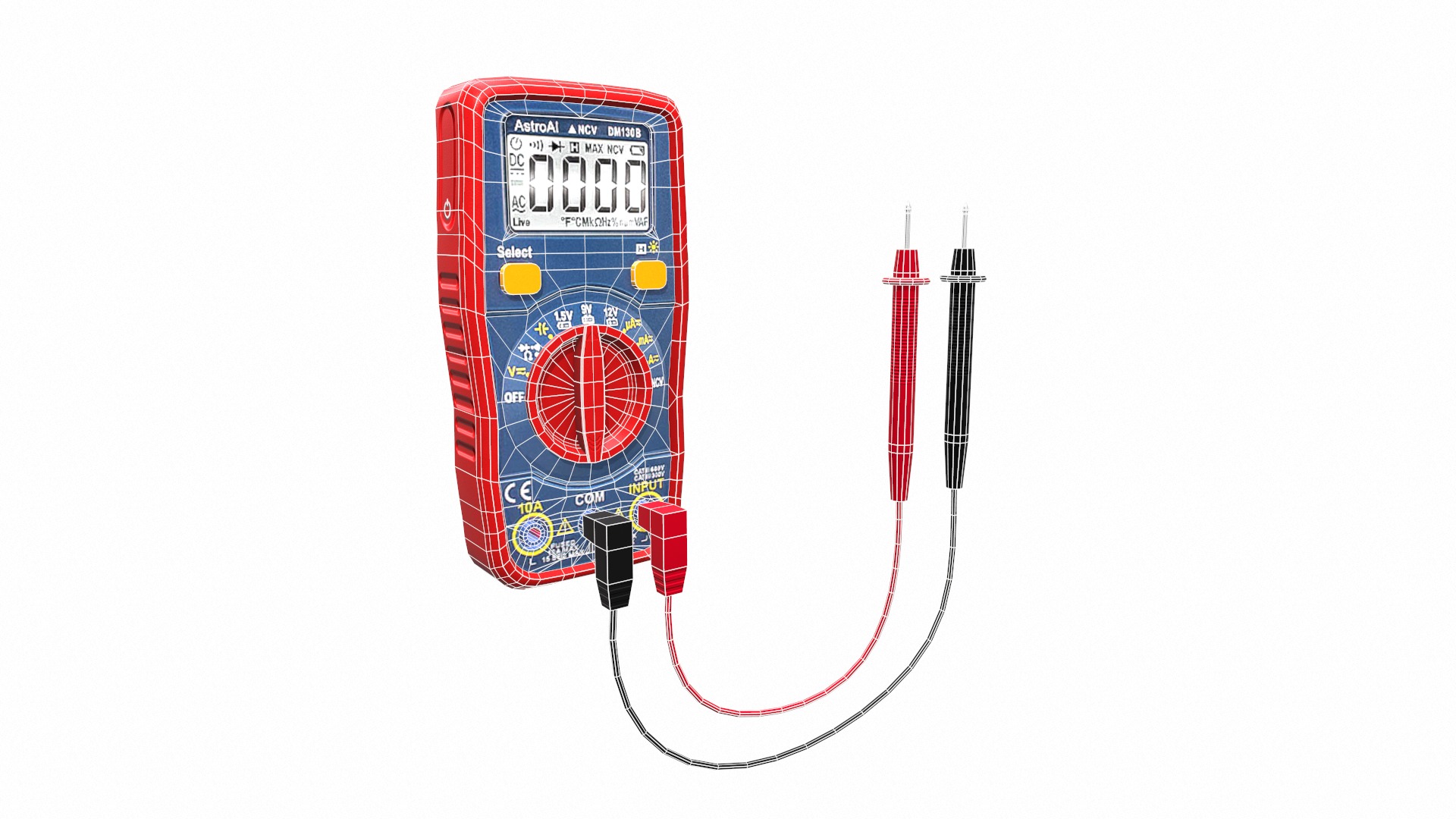 AstroAI Digital Multimeter Low-Poly Low-poly 3D model_7